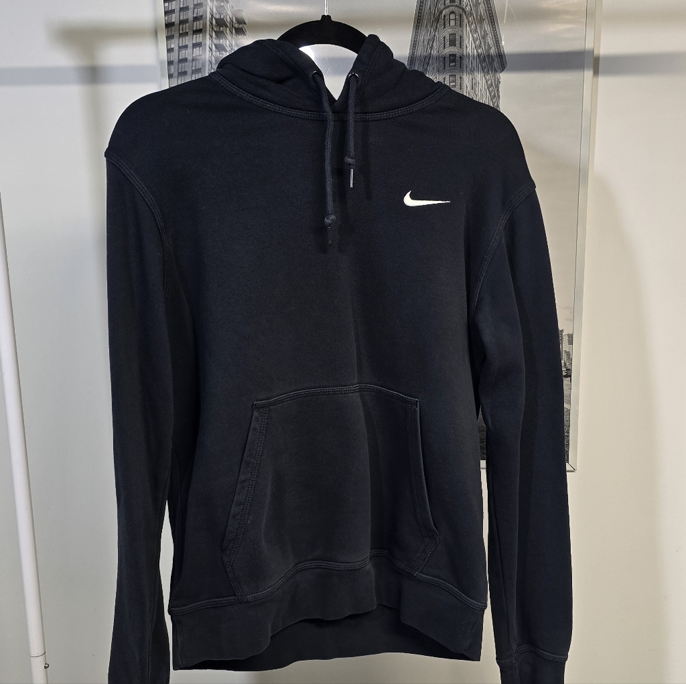 Nike Black Hoodie with White Logo